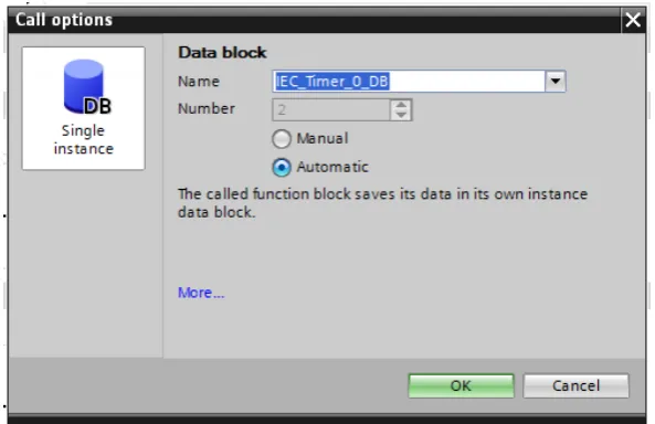 Gambar  4.9 Mendifinisikan parameter timer 