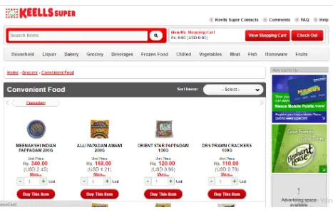 Figure 04: Keels super E-Commerce website (online marketplace)