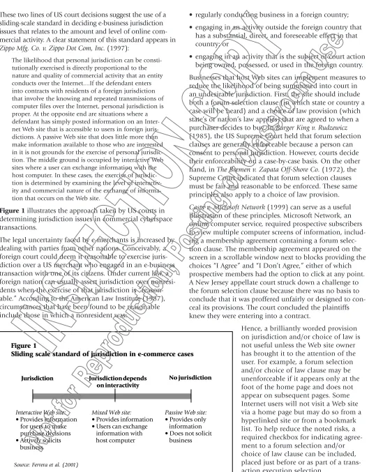 Figure 1 illustrates the approach taken by US courts in