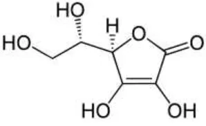 Gambar 1 : Struktur kimia asam askorbat  