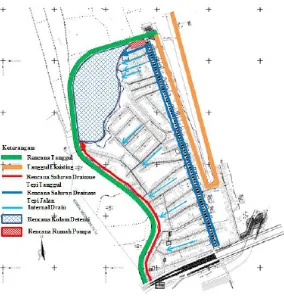 Gambar 4. Rencana Sistem Polder di Kampung Tambak Lorok