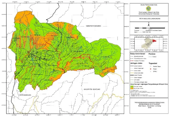 Gambar 3-3 : Peta Geologi Lingkungan Kecamatan Lembang 