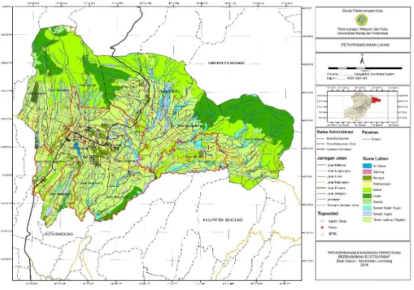 Gambar 3-6 : Peta Penggunaan Lahan Kecamatan Lembang 