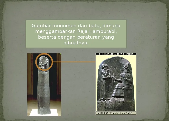 Gambar monumen dari batu, dimana 