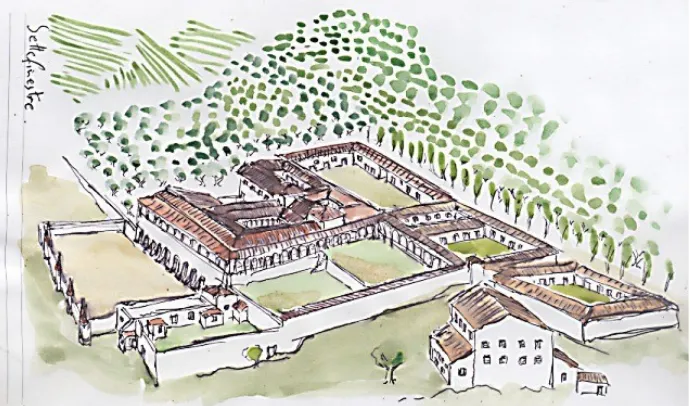 Gambar 1: Ilustrasi Villa pemilik tanah pertanian di Romawi 