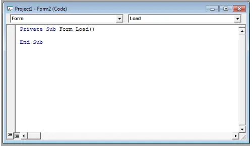Gambar 2.11 Tampilan Code Windows 