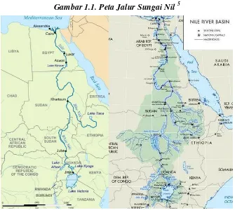 Gambar 1.1. Peta Jalur Sungai Nil 5 