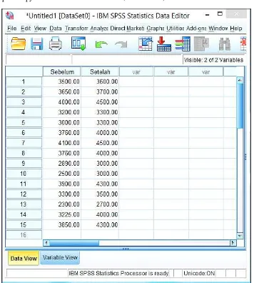 Gambar 10. Hasil copy data dari Excel 