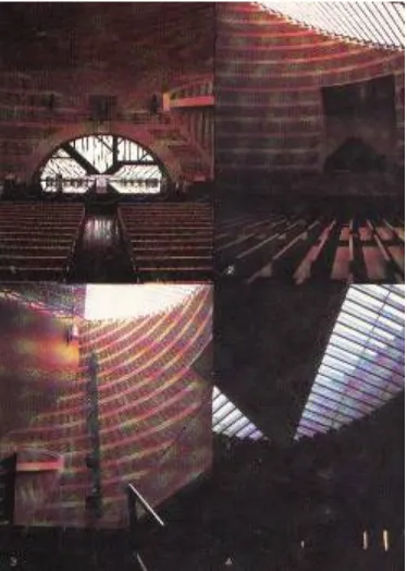 Gambar 2. Ruang dalam Katedral Evry 