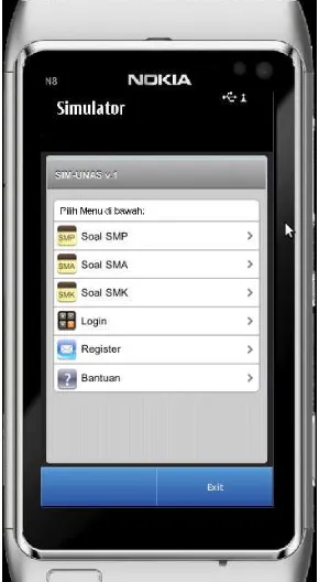 Gambar 4. Skema akses aplikasi mobile berbasis client server 