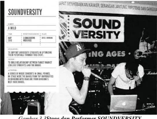 Gambar 3.3Stage dan Performer SOUNDVERSITY 