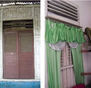 Gambar 3. Kondisi ventilasi dan jendela pada rumah 