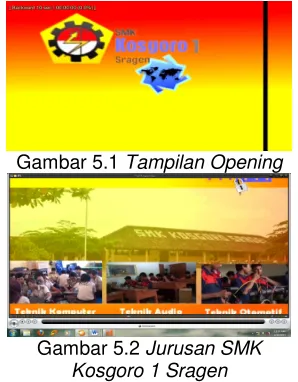 Gambar 5.1 Tampilan Opening 