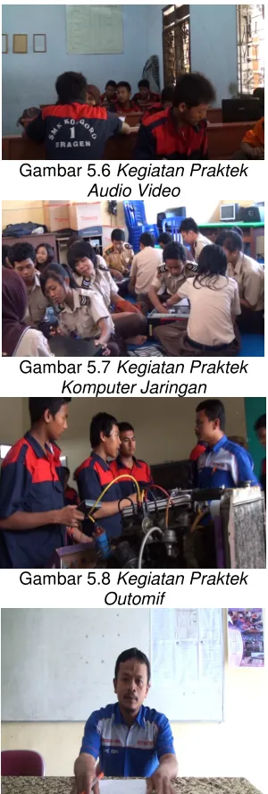 Gambar 5.6 Kegiatan Praktek  