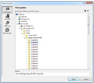 Figure 4-3. he Choose Location dialog box