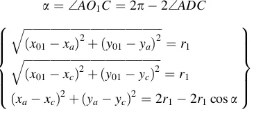 Fig. 2. 2D trilateration positioning techniques [3]