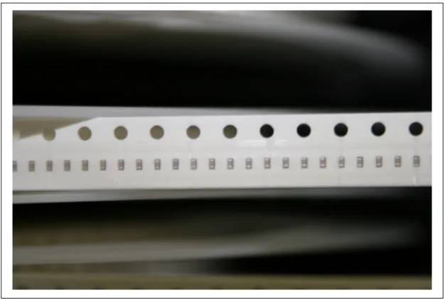 FIGURE 2-8. Close up of components on tape (credit: Alan Walsh)