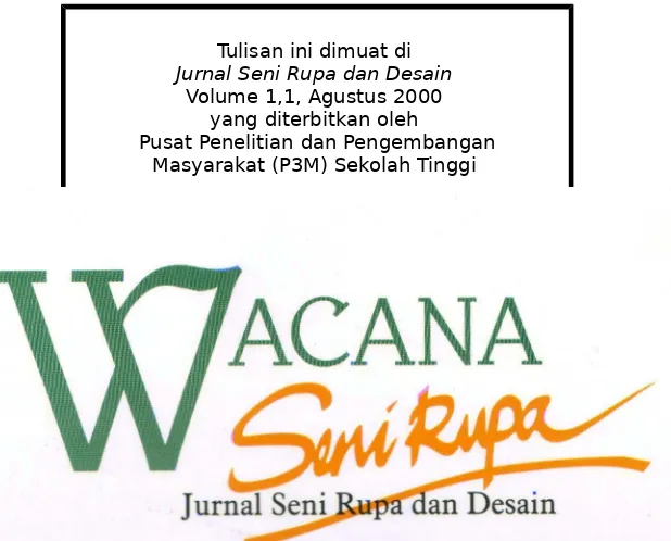 Gambar 3Nunung WS (1991), Gunungan,  akrelik dan