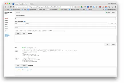 Figure 5-4. The Google Chrome Advanced HTTP Client