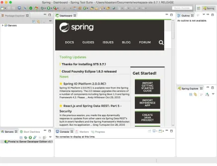 Figure 1-2. The STS dashboard