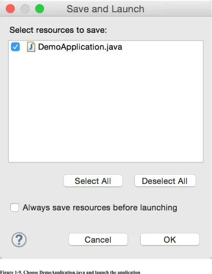 Figure 1-9. Choose DemoApplication.java and launch the application