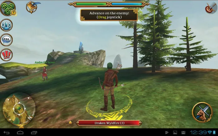 Figure 3.1 shows Celtic Heroes, a massively multiplayer online game
