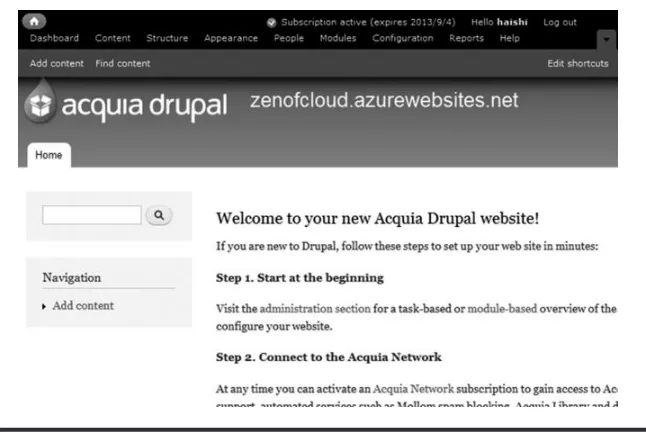 Figure 2.36 Drupal website.