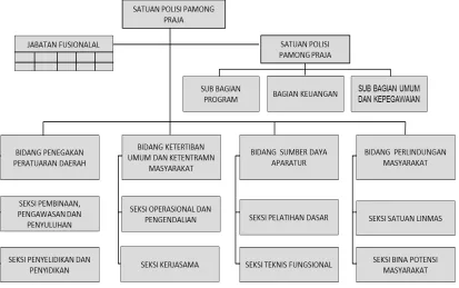 Gambar 2.1: bagan struktur Satpol PP