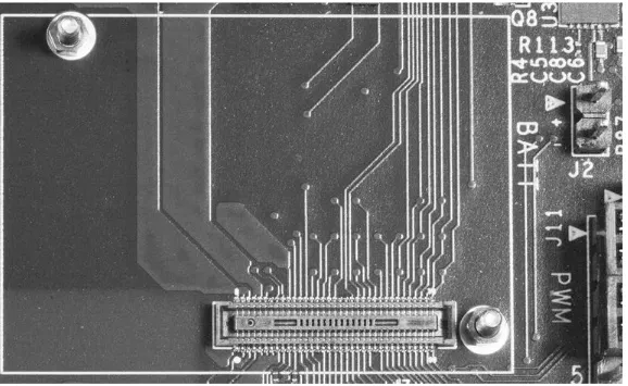 Figure 1-4   Intel Edison Arduino Development Board’s Hirose mounting plug.
