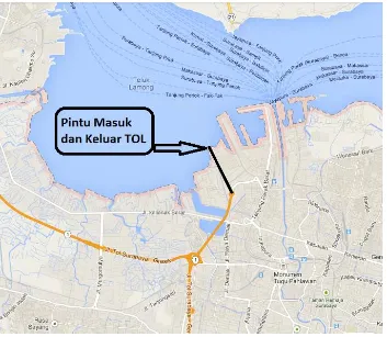 Gambar 2.28 Interface Tol Atas Laut Terhadap Kota Surabaya 