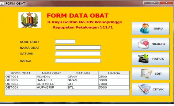 Gambar 5.6 Form Data Dokter