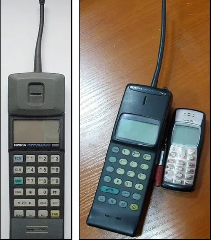 Figure 25: Nokia Cityman 1320 (Left) and Motorola DynaTAC 8000X (Right)