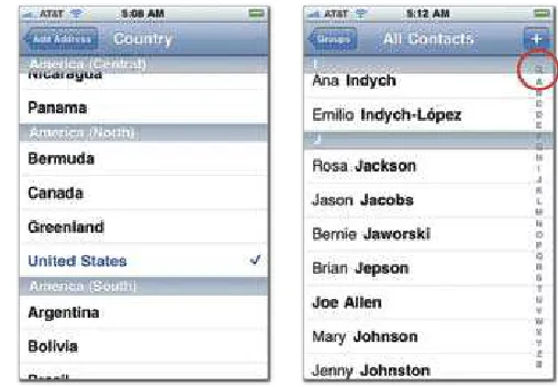 table view list into blocks, an archipelago of list islands sprinkling down the 
