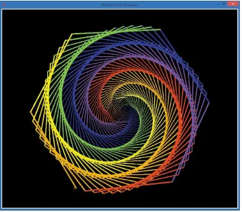 Figure 1-1.Figure 1-1: A colorful spiral graphic 