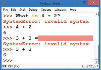 Figure 3-3: Learning to speak Python’s language 