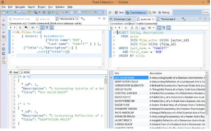 Figure 4-8. MongoDB JavaScript query and SQL equivalent