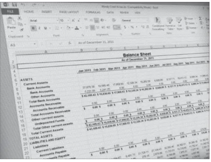 Figure 1.3An example of a traditional spreadsheet with little to no art elements.