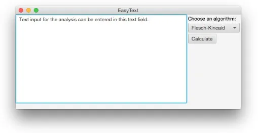 Figure 3-4. A simple GUI for EasyText
