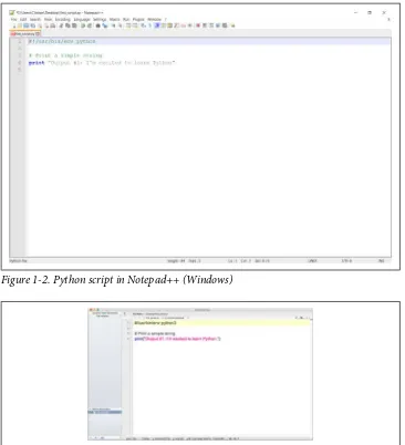 Figure 1-2. Python script in Notepad++ (Windows)