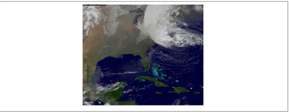 Figure 3-5. Hurricane Sandy is seen on the east coast of the United