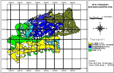 Gambar 7  Peta penggunaan lahan kawasan agropolitan Bungakondang 