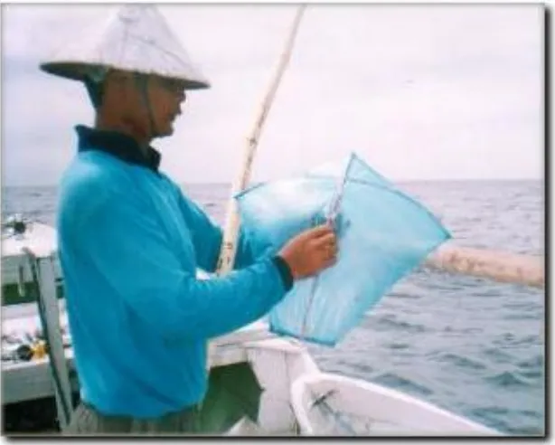 Gambar  8.  Persiapan  Alat Tangkap Pancing Layangan. 