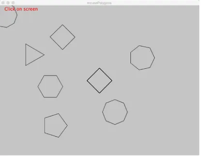 Figure 2-1. Polygon drawing sketch, after many clicks