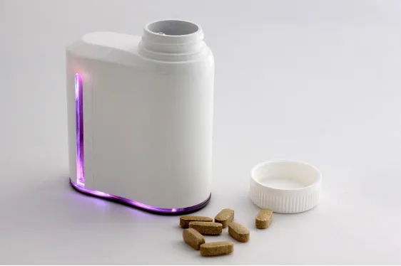 Figure 2-7. The smart pill bottle from AdhereTech (Photo courtesy AdhereTech)