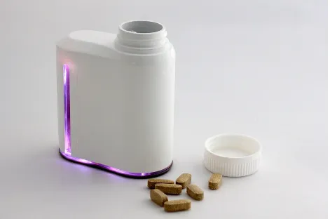 Figure 2-7. The smart pill bottle from AdhereTech (Photo courtesy AdhereTech)