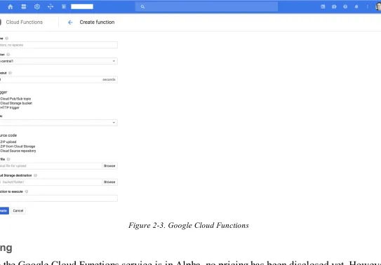 Figure 2-3. Google Cloud Functions