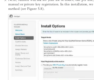 Figure 5.8 Hadoop install options