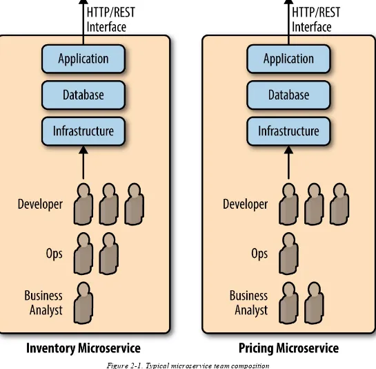 Figure 2-1. Typical microservice team composition