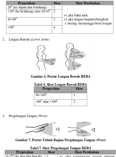 Gambar 7. Postur Tubuh Bagian Pergelangan Tangan ( Wrist) 