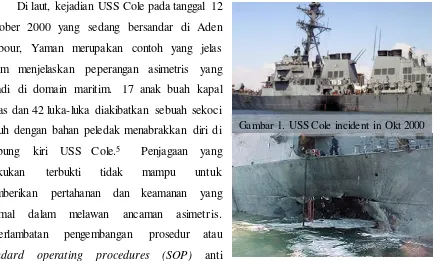 Gambar 1. USS Cole incident in Okt 2000 